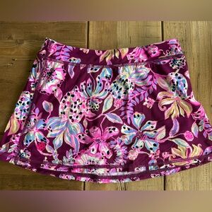 Lilly Pulitzer Girls Skort 6/7 Luxletic Fabric
